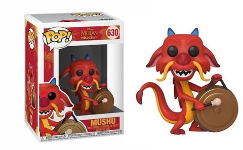 Figurine Funko Pop! N°630 - Mulan - Mushu Avec Gong